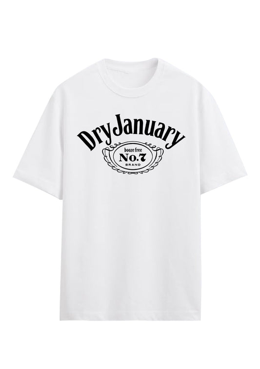 Dry January Jack Daniels Unisex Adults T-Shirt